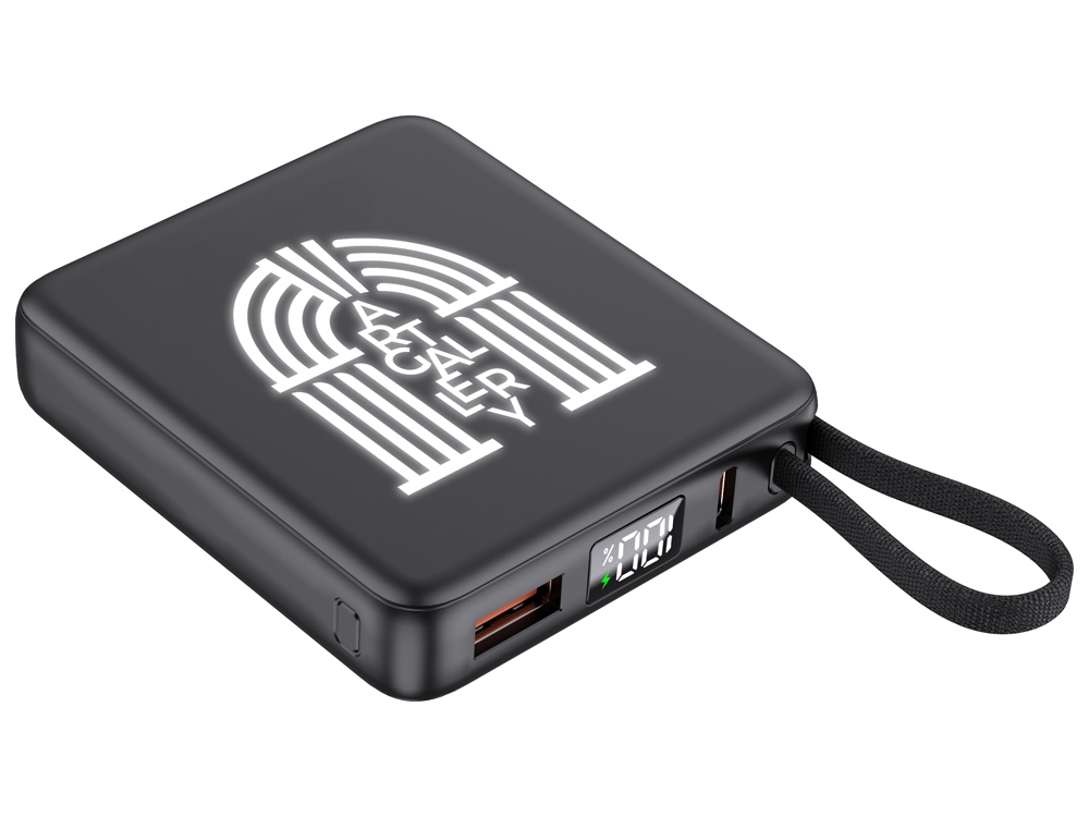 Внешний акуумулятор с подсветкой лого Nex, 5000 мАч с логотипом  | Print Logo