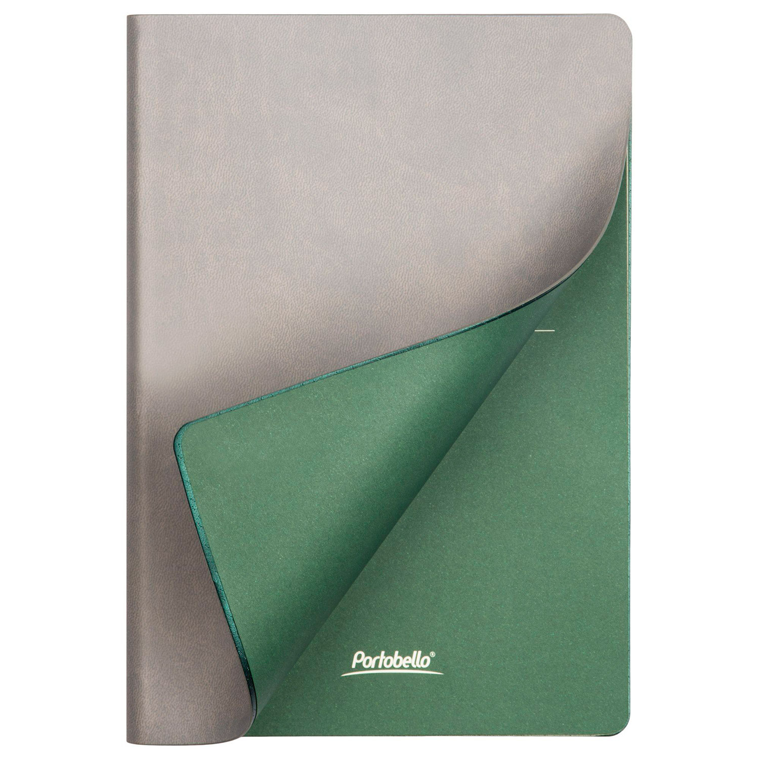 Ежедневник Латте (Latte NEW) недатированный, серый/зеленый