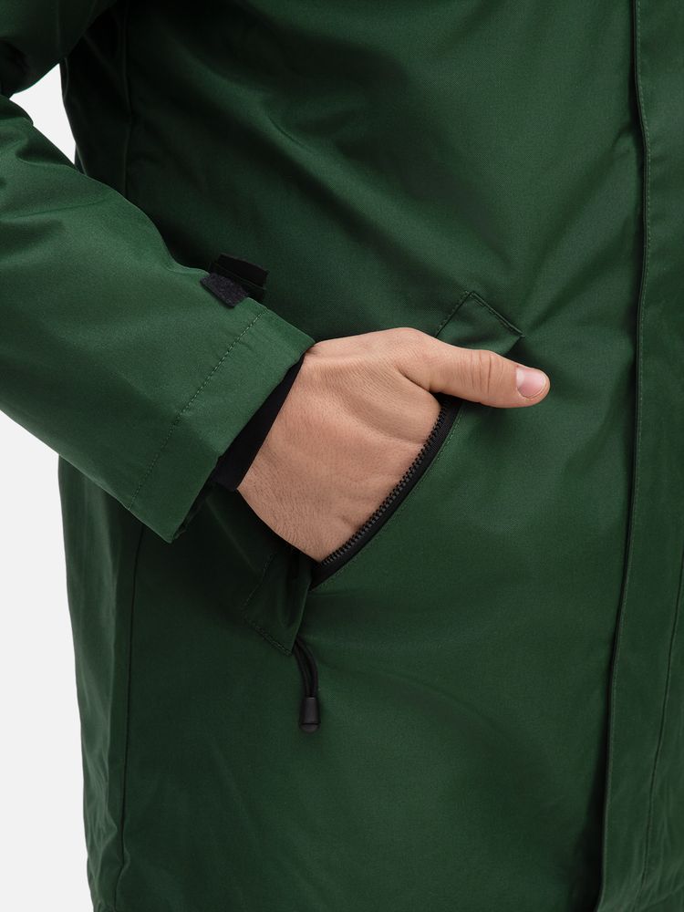 Куртка на стеганой подкладке Robyn, темно-зеленая, размер 4XL