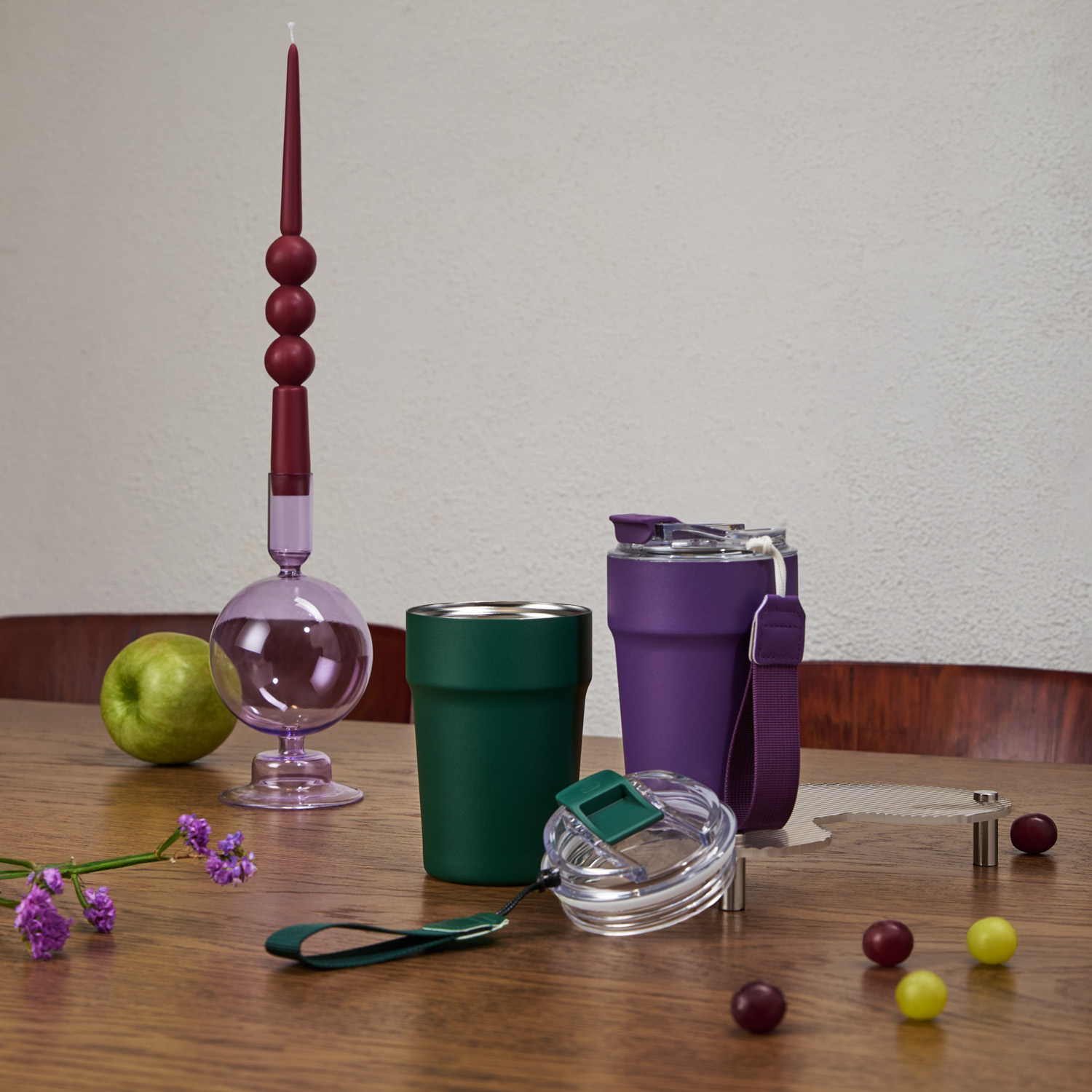 Термокружка вакуумная Монако, темно-зеленая