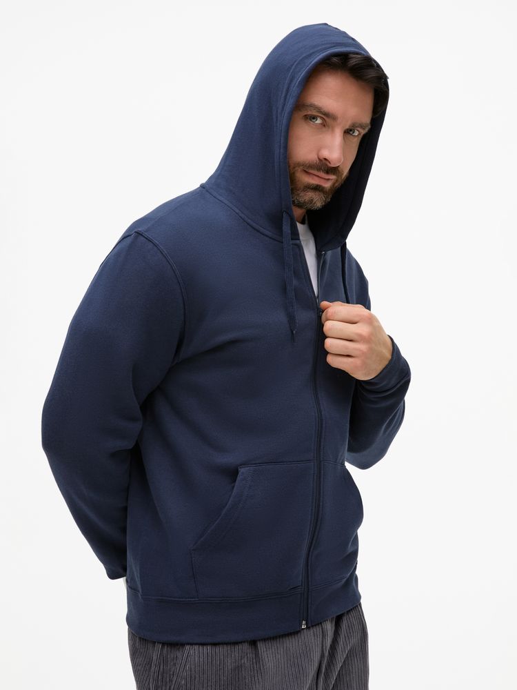 Толстовка унисекс Stone темно-синяя, размер XS