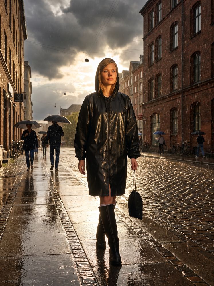 Дождевик Rainman Zip, черный, размер 4XL
