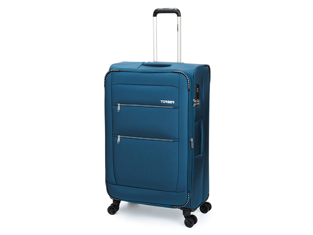 Чемодан ВИВИ, 89 л с логотипом Torber | Print Logo