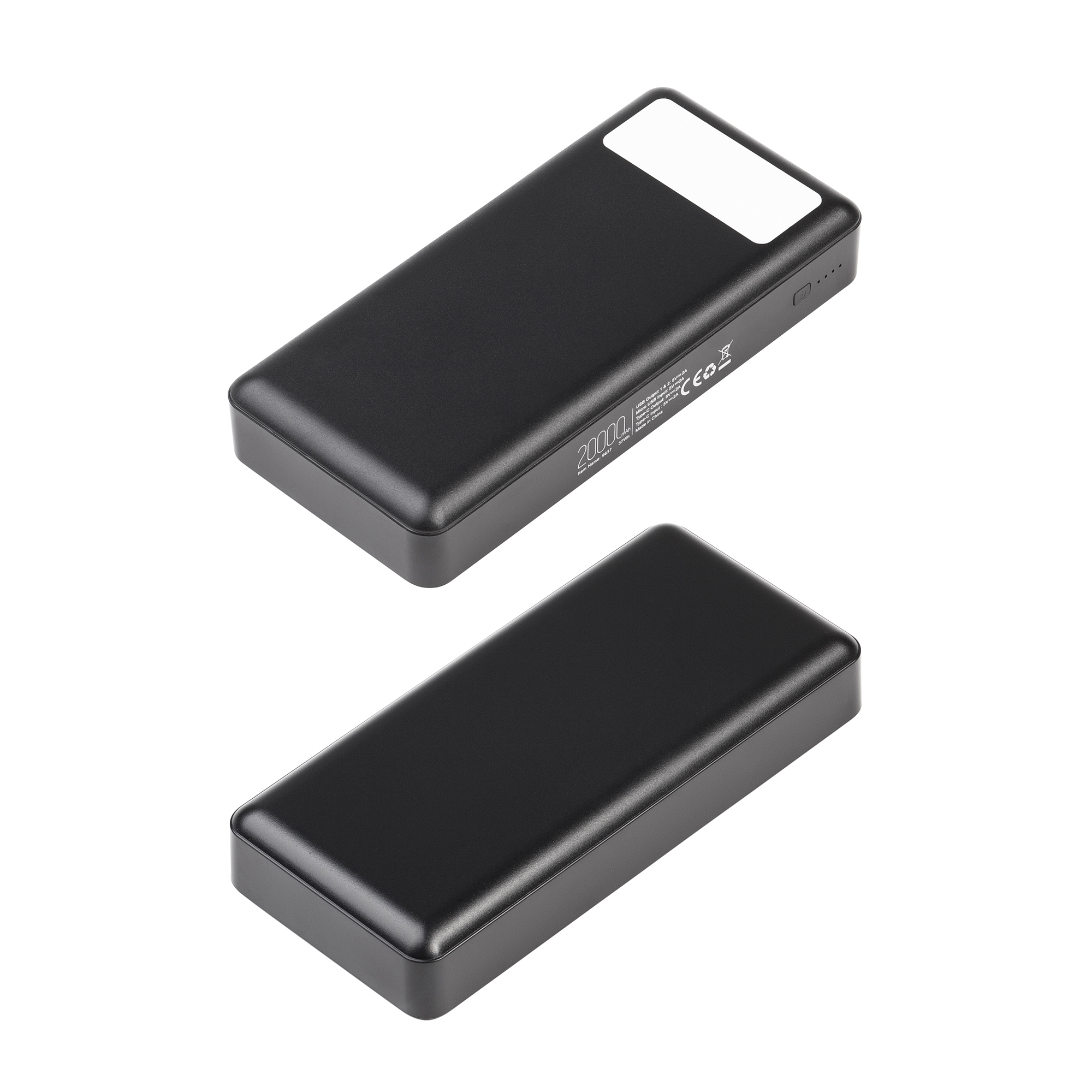 Зарядное устройство "Lumos Max" 20000 mAh с фонариком фото на сайте Print Logo.