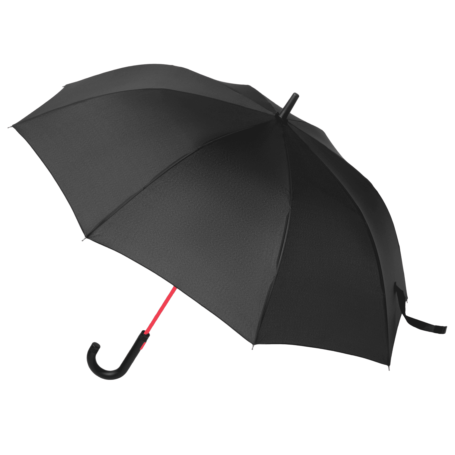 Зонт-трость Квантум (Quantum), черный/красный
