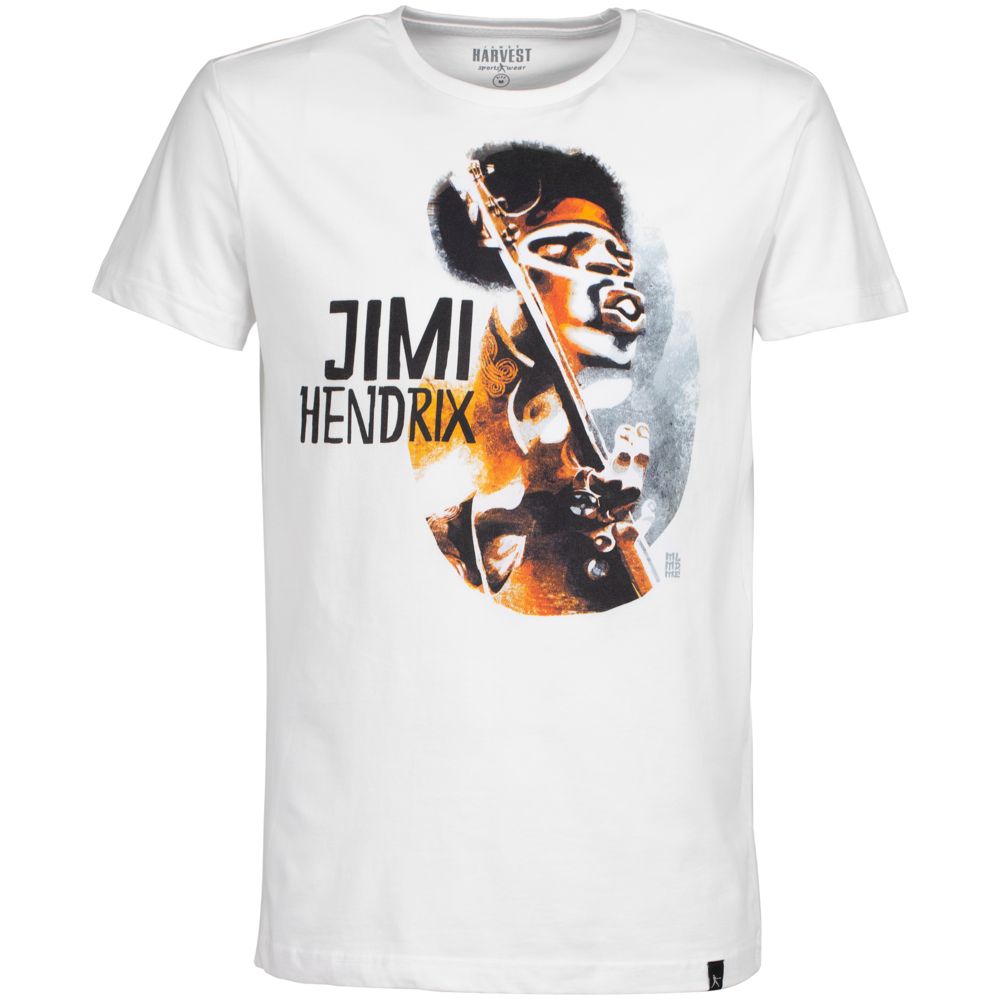 Футболка «Меламед. Jimi Hendrix» — пример нанесения логотипа (Author's) | Print Logo