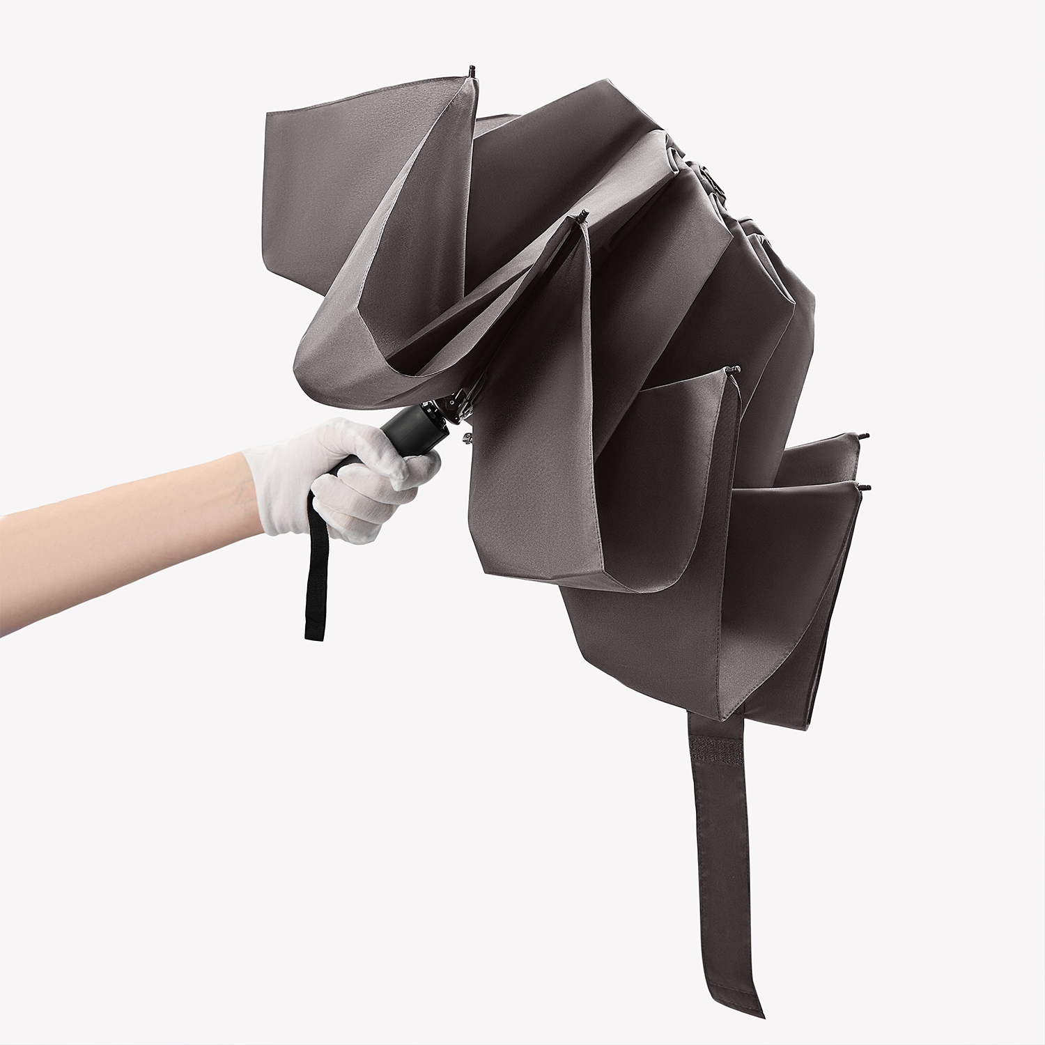 Зонт обратного сложения Олимп (Olymp), синий фото на сайте Print Logo.