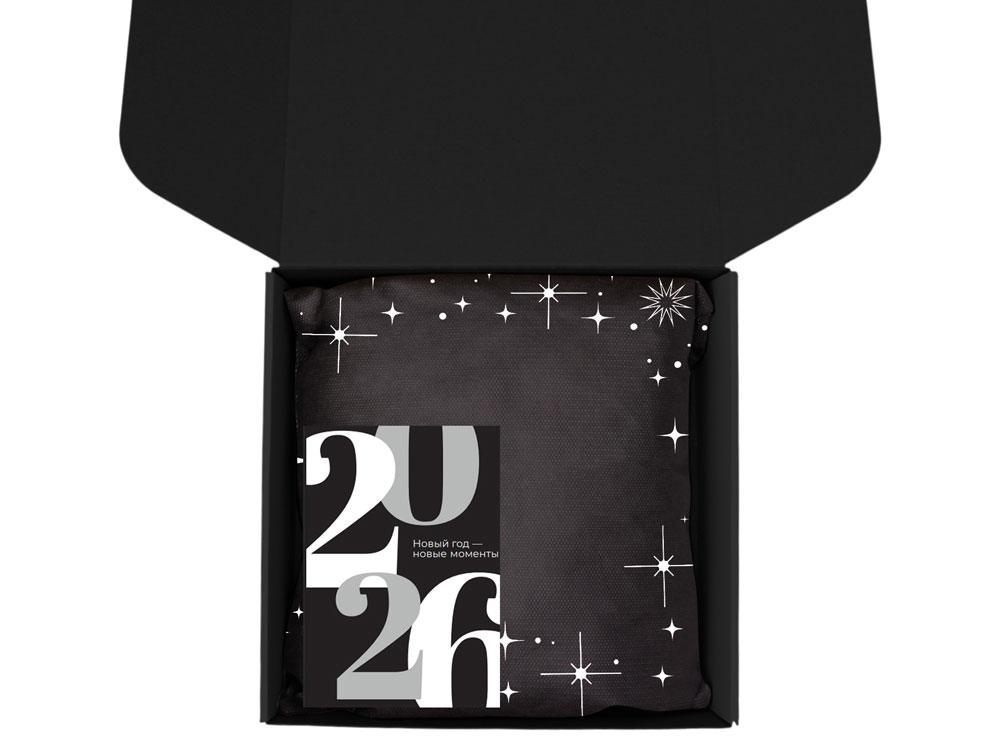 Подарочный набор c термокружкой, чаем, кофе и блокнотом, фиолетовый