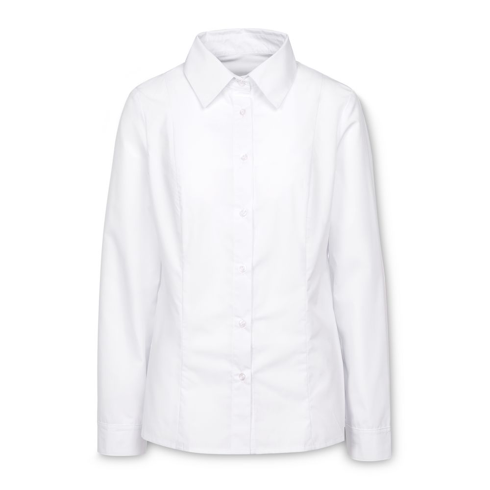 Рубашка женская с длинным рукавом Collar, белая, размер 70; 170-176