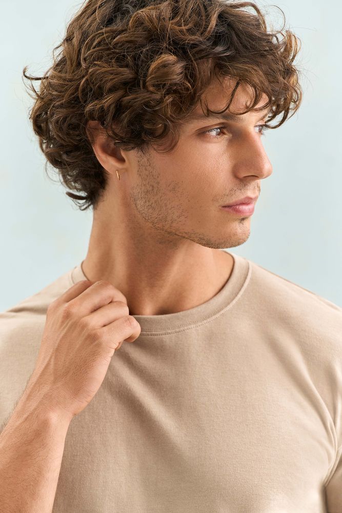 Футболка унисекс Regent 150, серо-бежевая, размер XXL