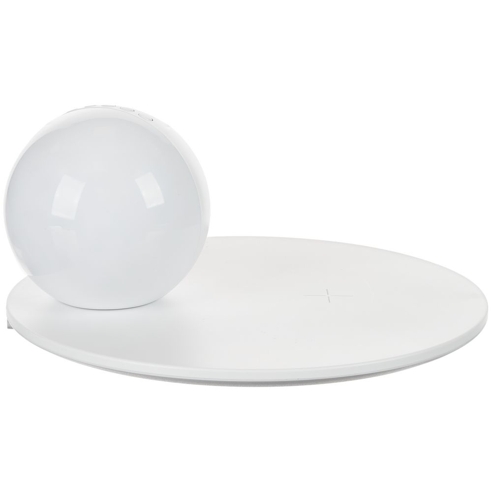 Станция беспроводной зарядки с часами и подсветкой GlobeBee фото на сайте Print Logo.