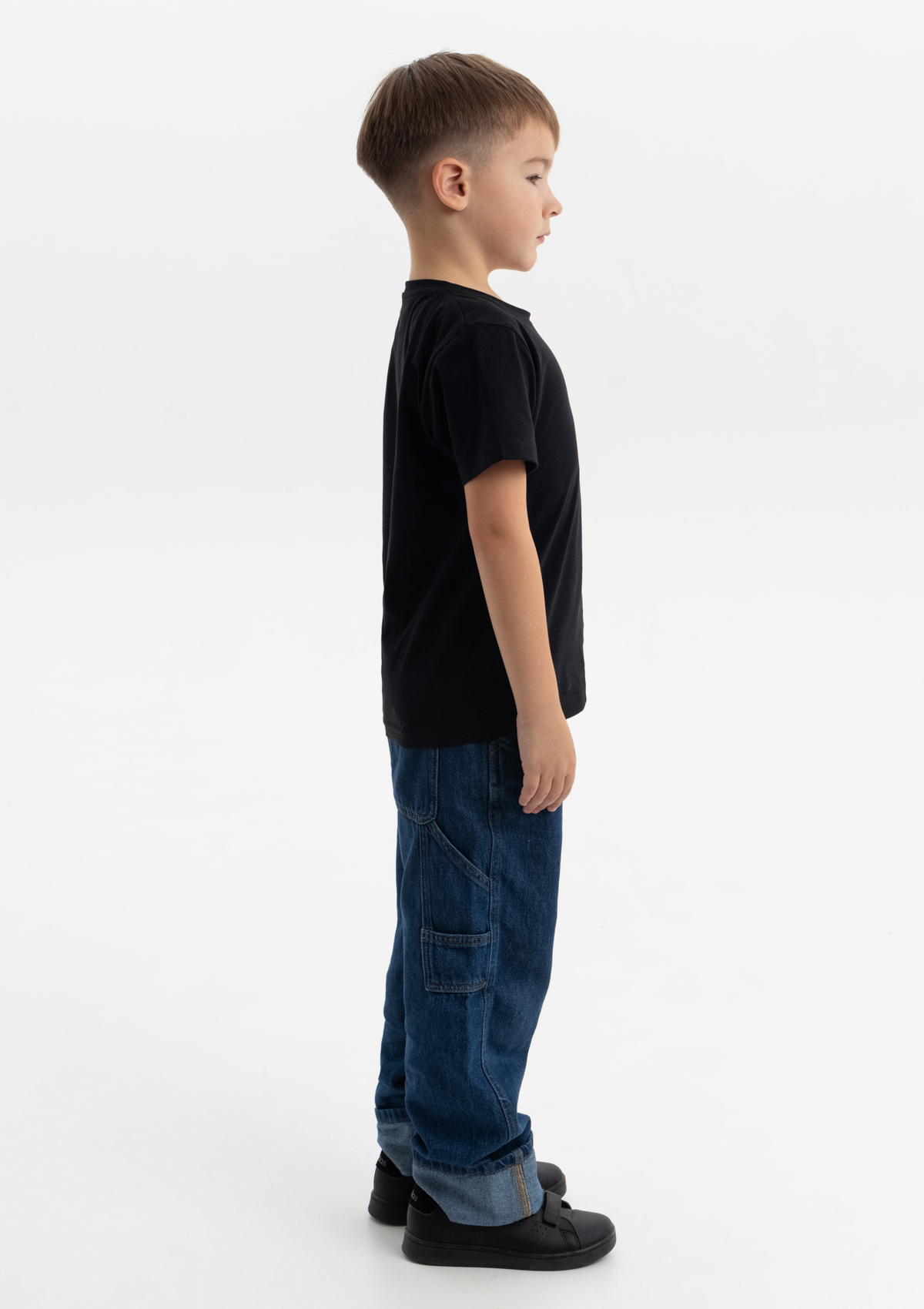 Футболка детская STAN хлопок 140, 06U, Чёрный,  (20)  (6 лет)