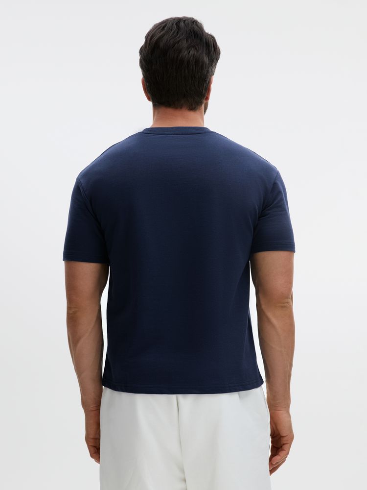 Футболка унисекс Durington, темно-синяя, размер M/L