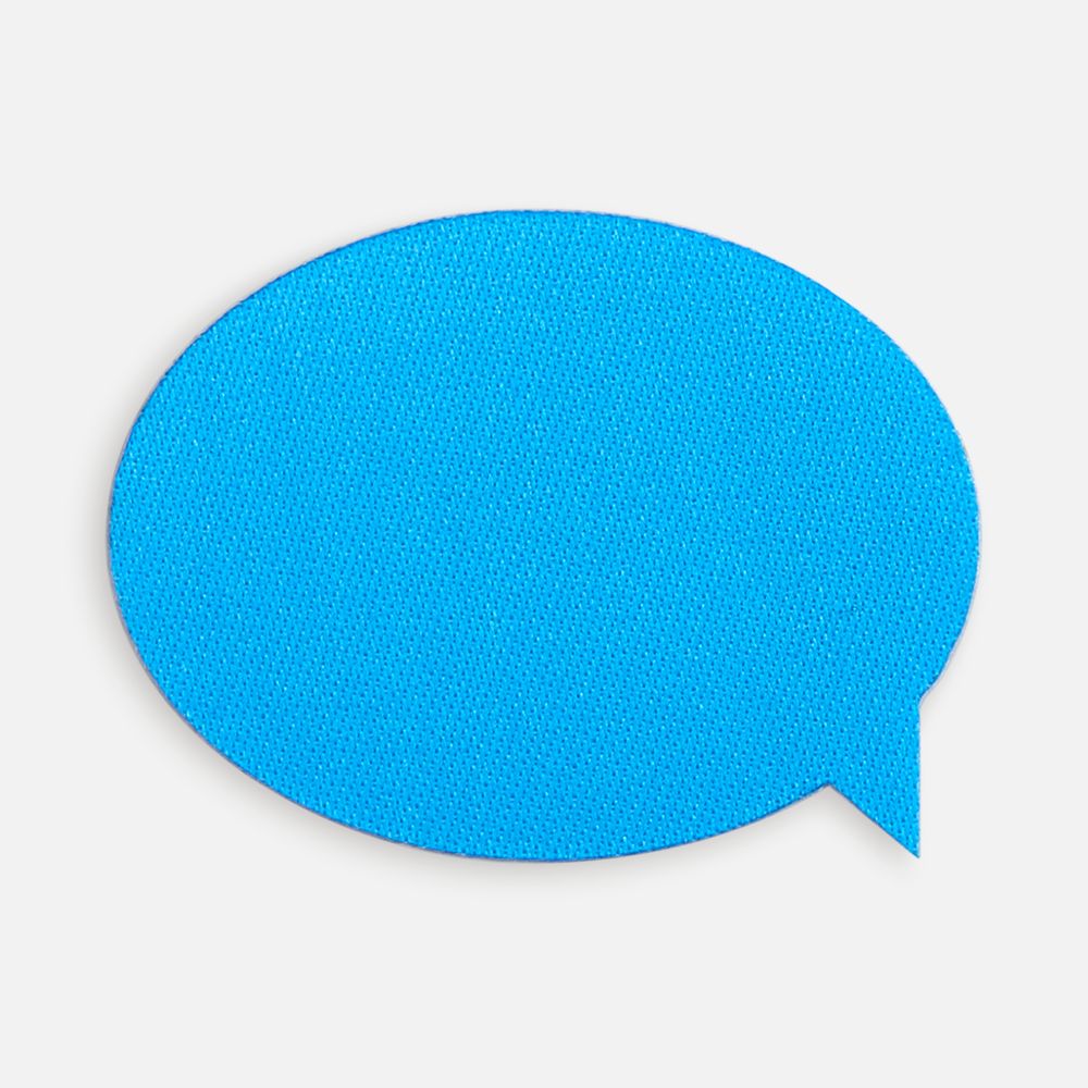 Наклейка тканевая Lunga Bubble, M с логотипом сделано в России | Print Logo