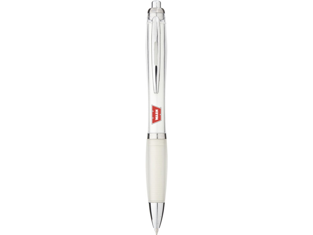 Ручка шариковая Nash, белый прозрачный, черные чернила