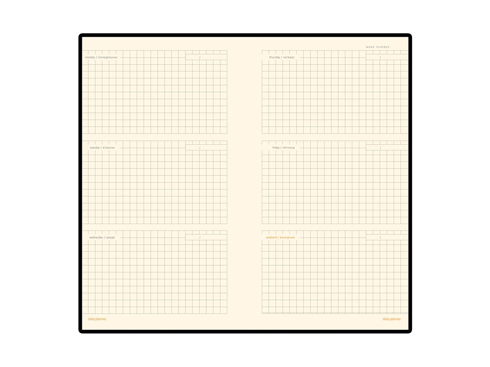 Еженедельник недатированный А6 Metropol, красный