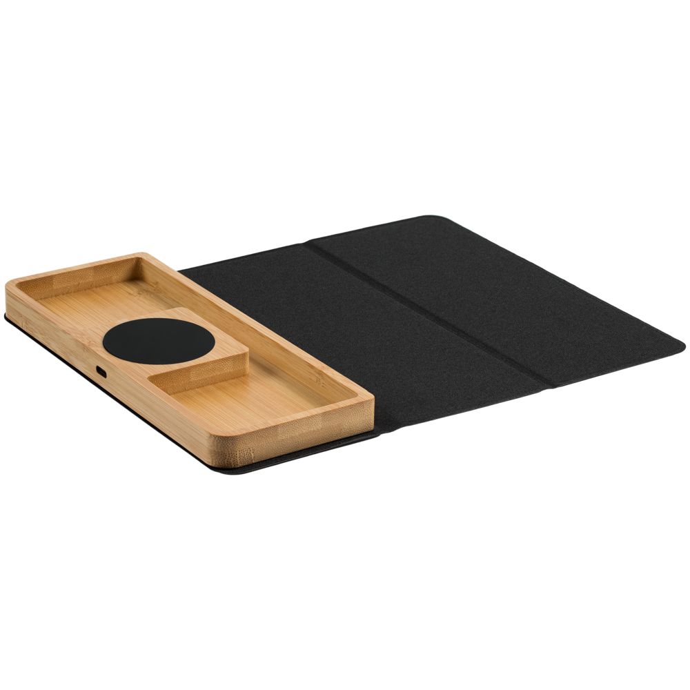 Настольный органайзер Midstream с зарядкой и ковриком для мыши фото на сайте Print Logo.