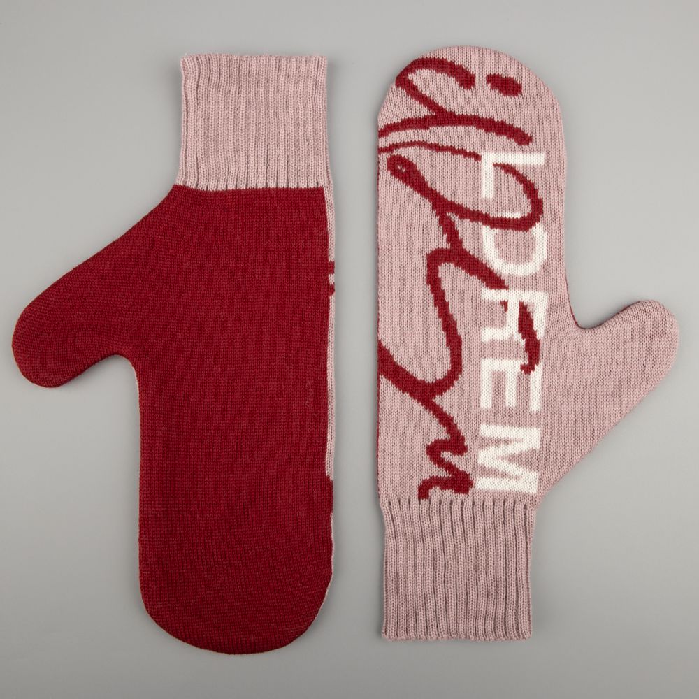 Варежки на заказ Mani, полушерсть, размер XL