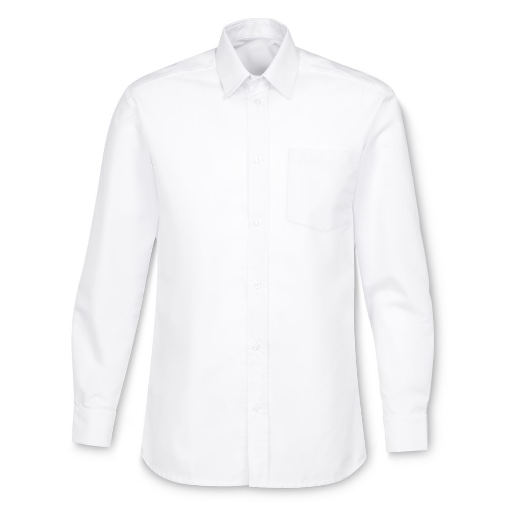 Рубашка мужская с длинным рукавом Collar, белая, размер 70; 188