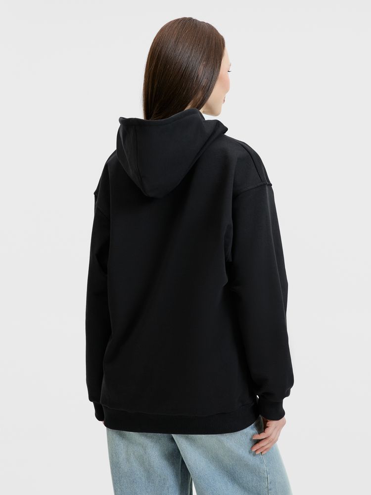 Худи унисекс оверсайз Songo, черное, размер 3XL/4XL