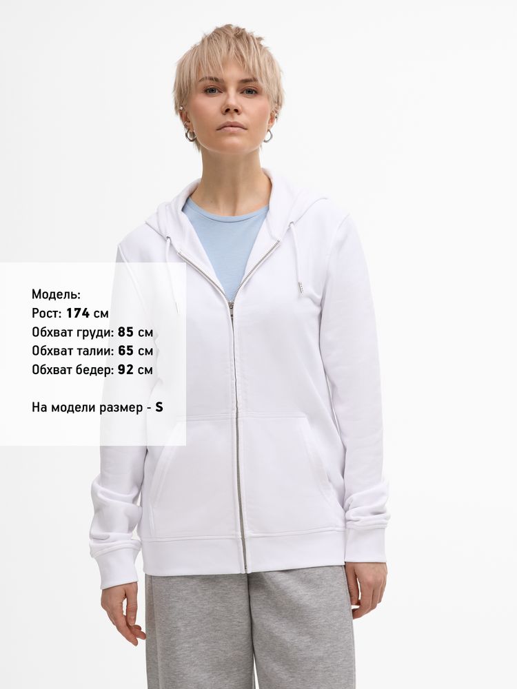 Толстовка унисекс Calipso, белая, размер S