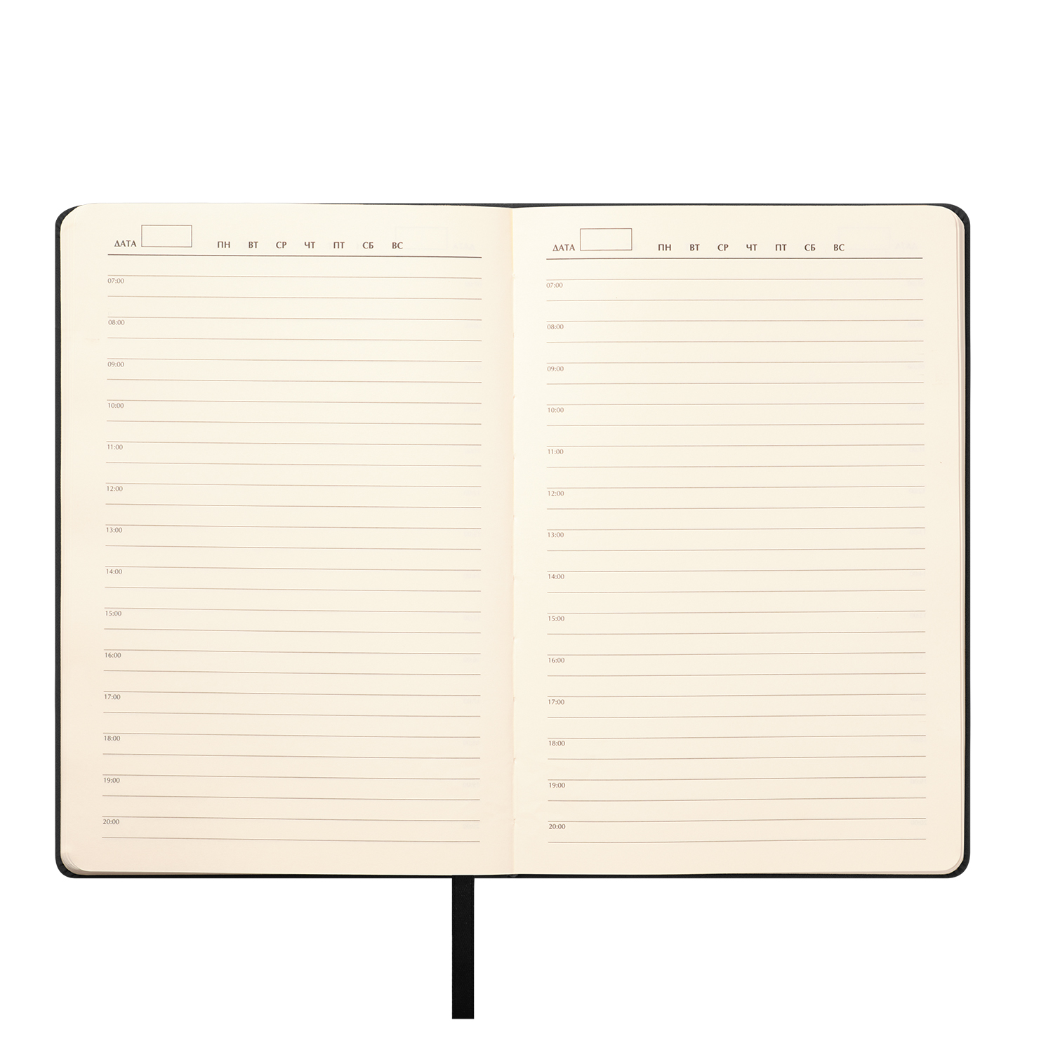 Ежедневник Стелла (Stella) недатированный с магнитом на обложке, черный