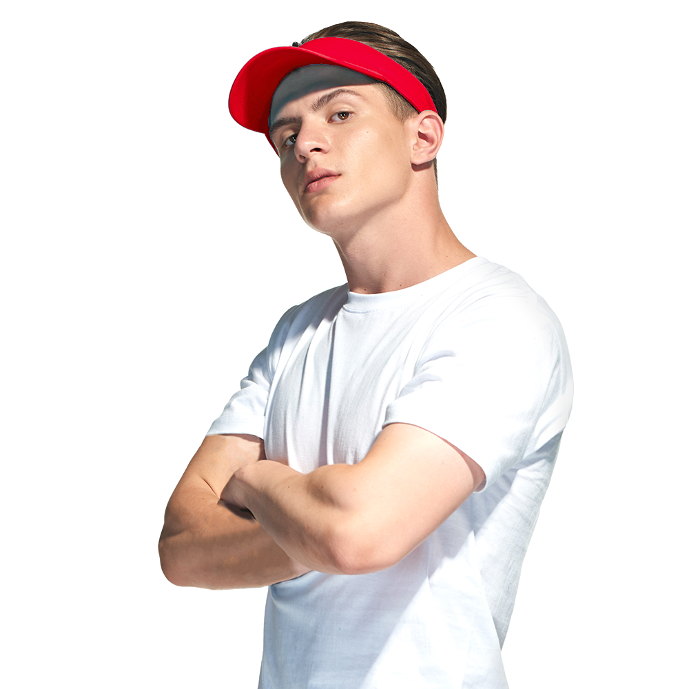 Козырёк 25, Красный,  (14)  (56-58/ONE SIZE)