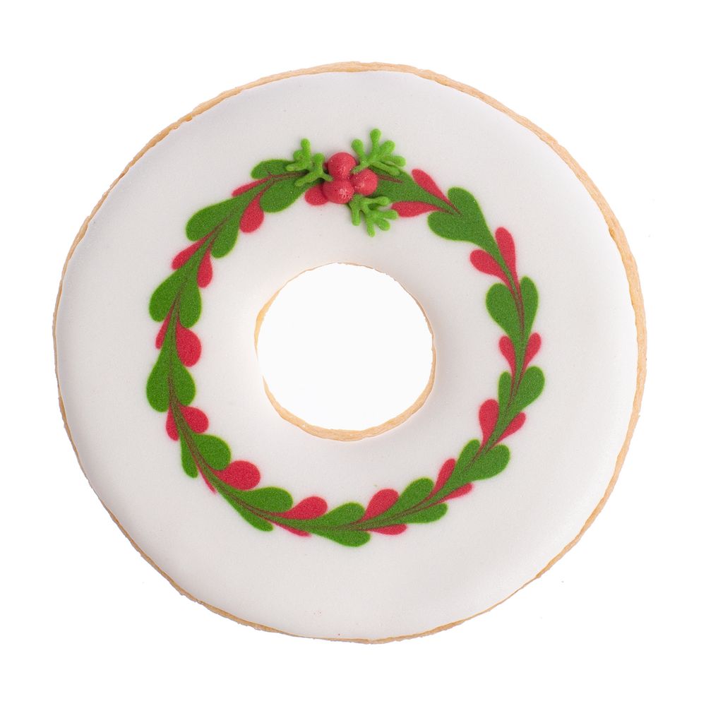 Печенье «Рождественский венок» фото на сайте Print Logo.