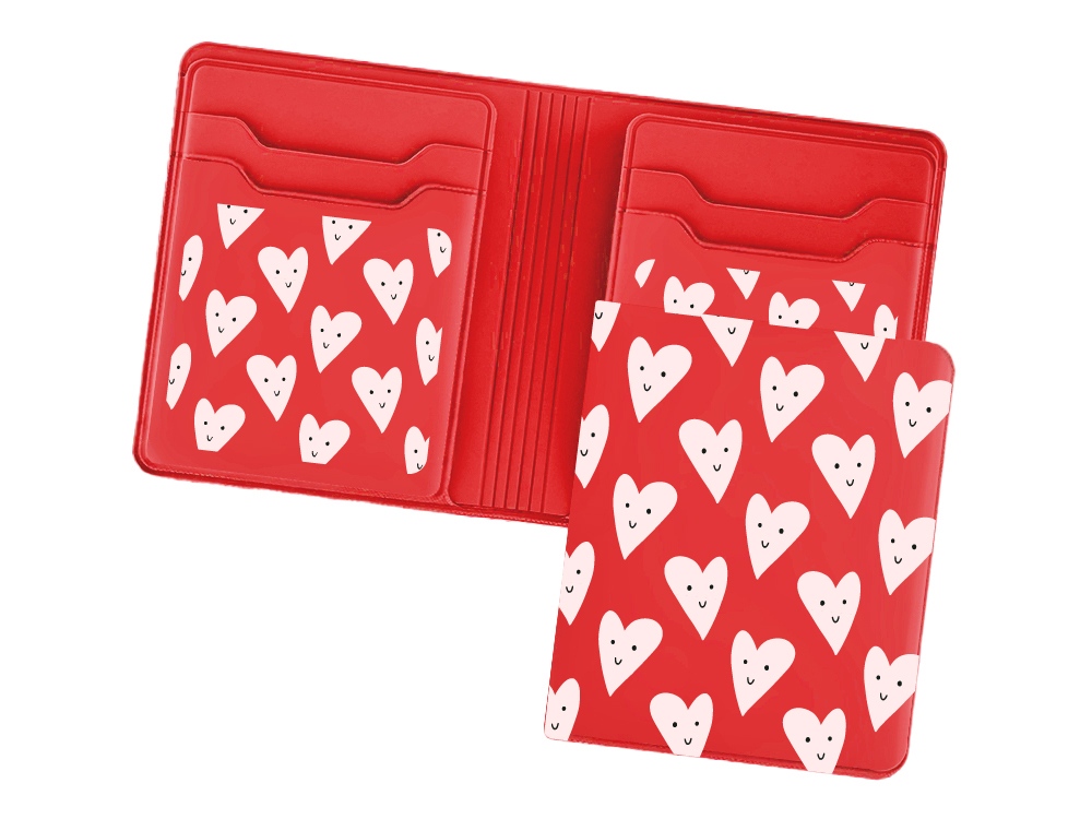 Картхолдер с отделением для наличных денег с возможностью полноцветной УФ-печати, софт-тач с логотипом  | Print Logo