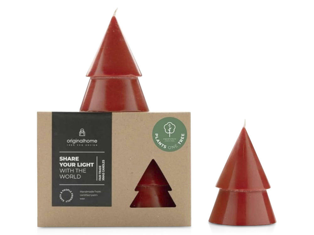 Рождественская елочная свеча матча, M с логотипом Originalhome | Print Logo