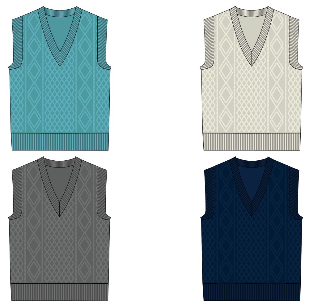 Жилет оверсайз на заказ Tricksy Terra Grand, акрил, размер L/XL