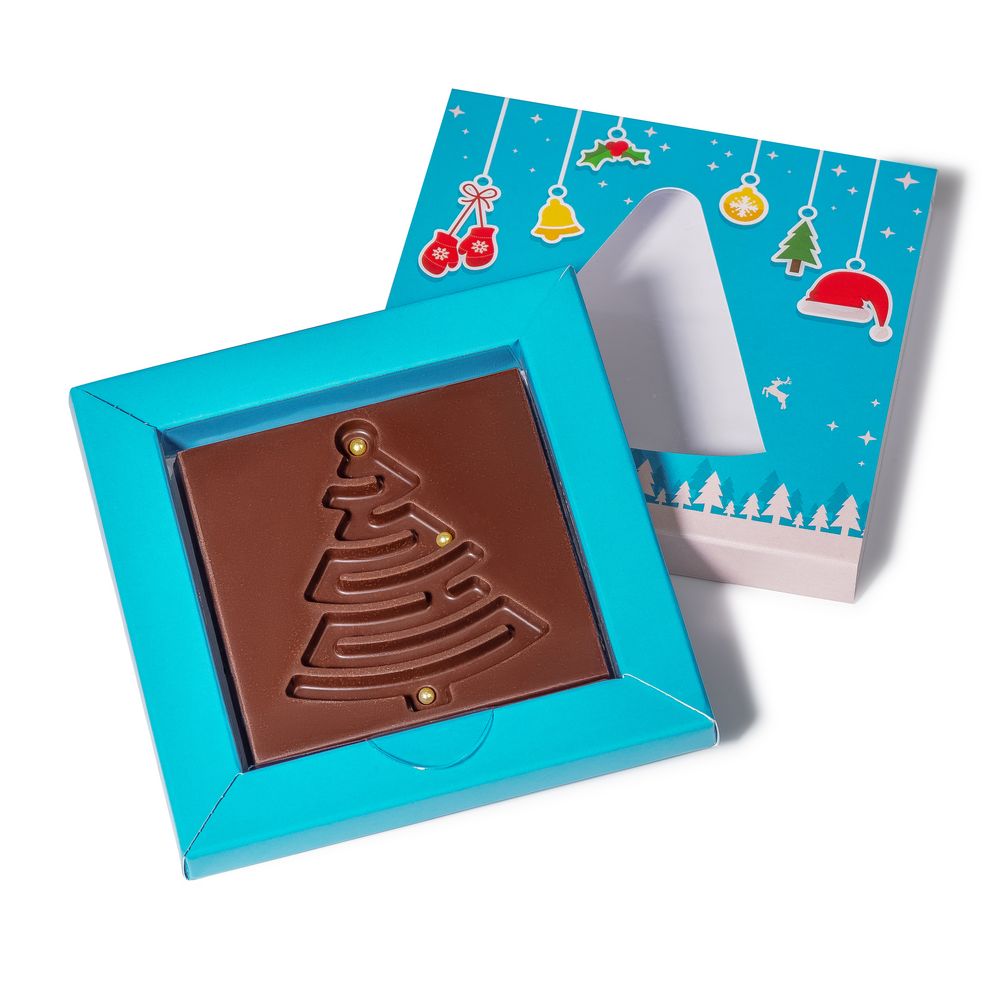 шоколадная фигурка yelka на заказ фото на сайте Print Logo.