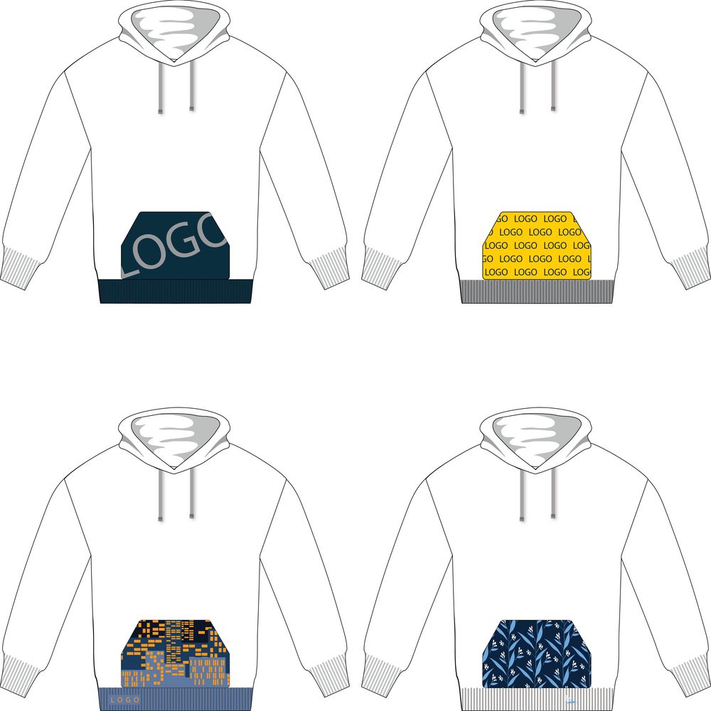 Вязаный карман-кенгуру на заказ Рaosy с логотипом  | Print Logo