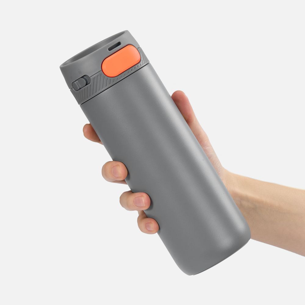 Термостакан X1 с цветной кнопкой — пример нанесения логотипа (andor) | Print Logo