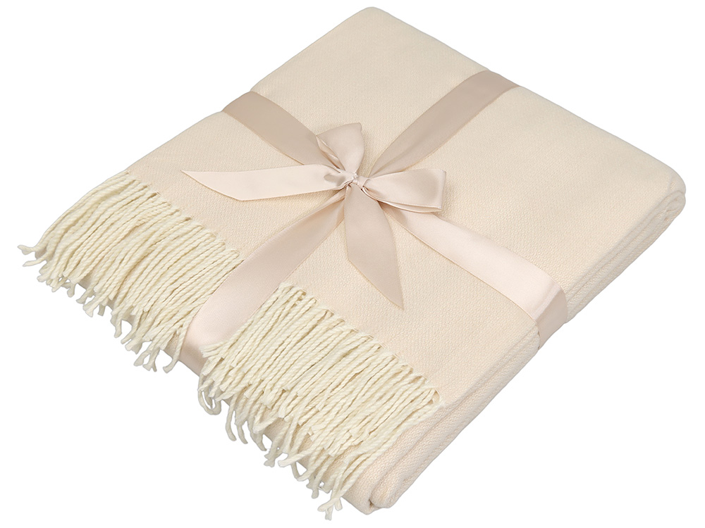 Акриловый плед Dapple 160x210 см, бежевый