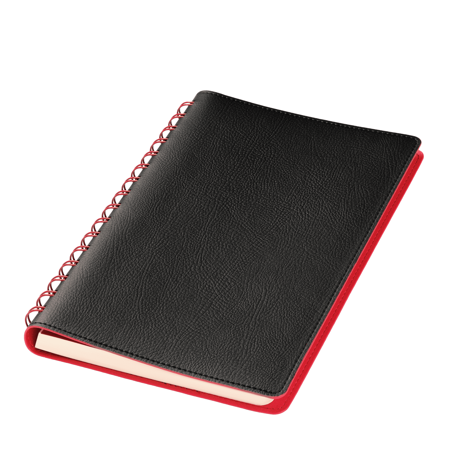 Ежедневник Виста (Vista) недатированный, черный/красный