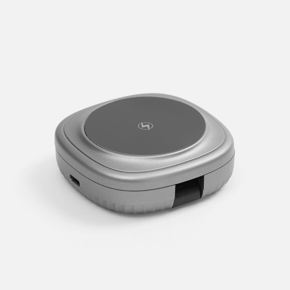 Складная станция беспроводной зарядки flowPad — пример нанесения логотипа (Indivo) | Print Logo