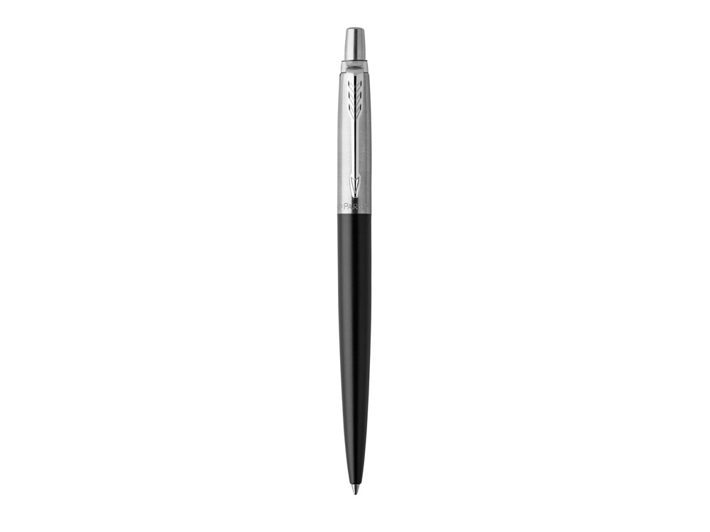 Шариковая ручка Parker Jotter Essential, Satin Black CT, стержень: M, цвет чернил : blue или black