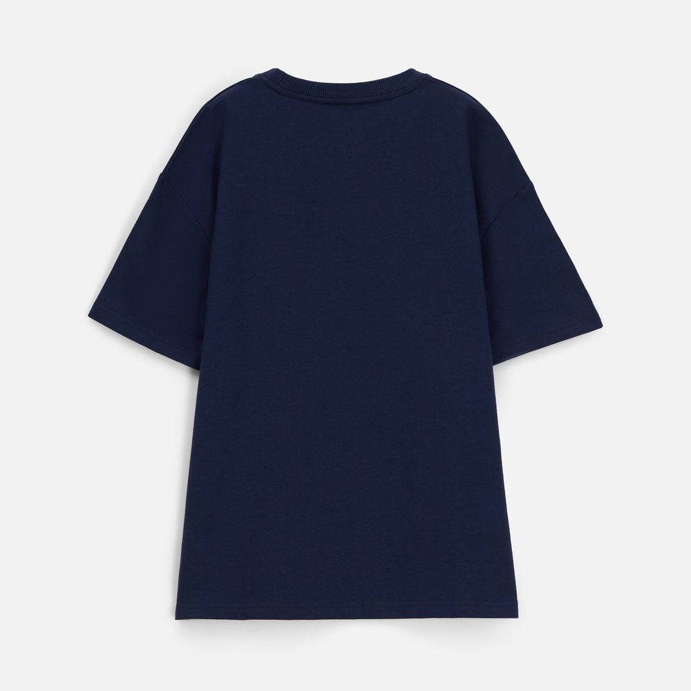 Футболка унисекс Durington, темно-синяя, размер M/L