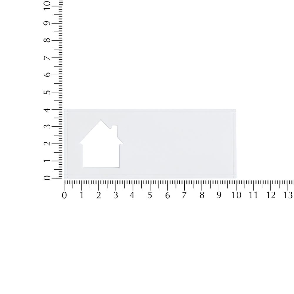 Лейбл из ПВХ с вырубкой «Дом» фото в интернет-магазине Print Logo.