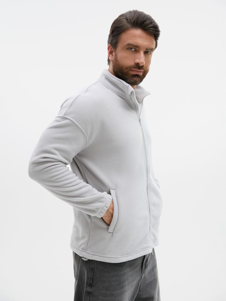 Куртка флисовая унисекс Nebo, светло-серая, размер L