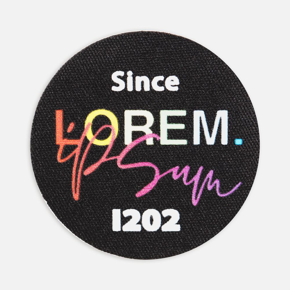 Наклейка тканевая Lunga Round, M фото в интернет-магазине Print Logo.