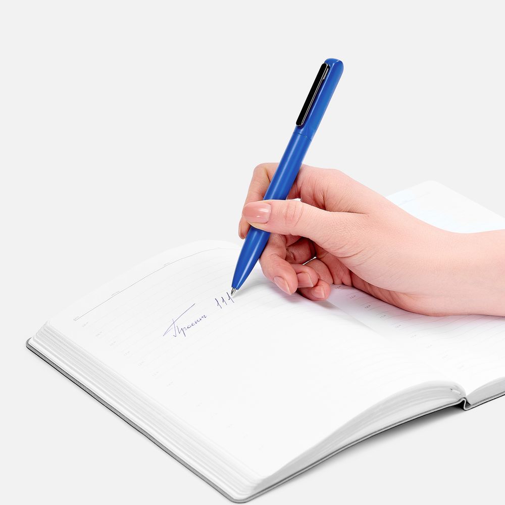 Ручка шариковая Lucenti с подсветкой логотипа, в футляре