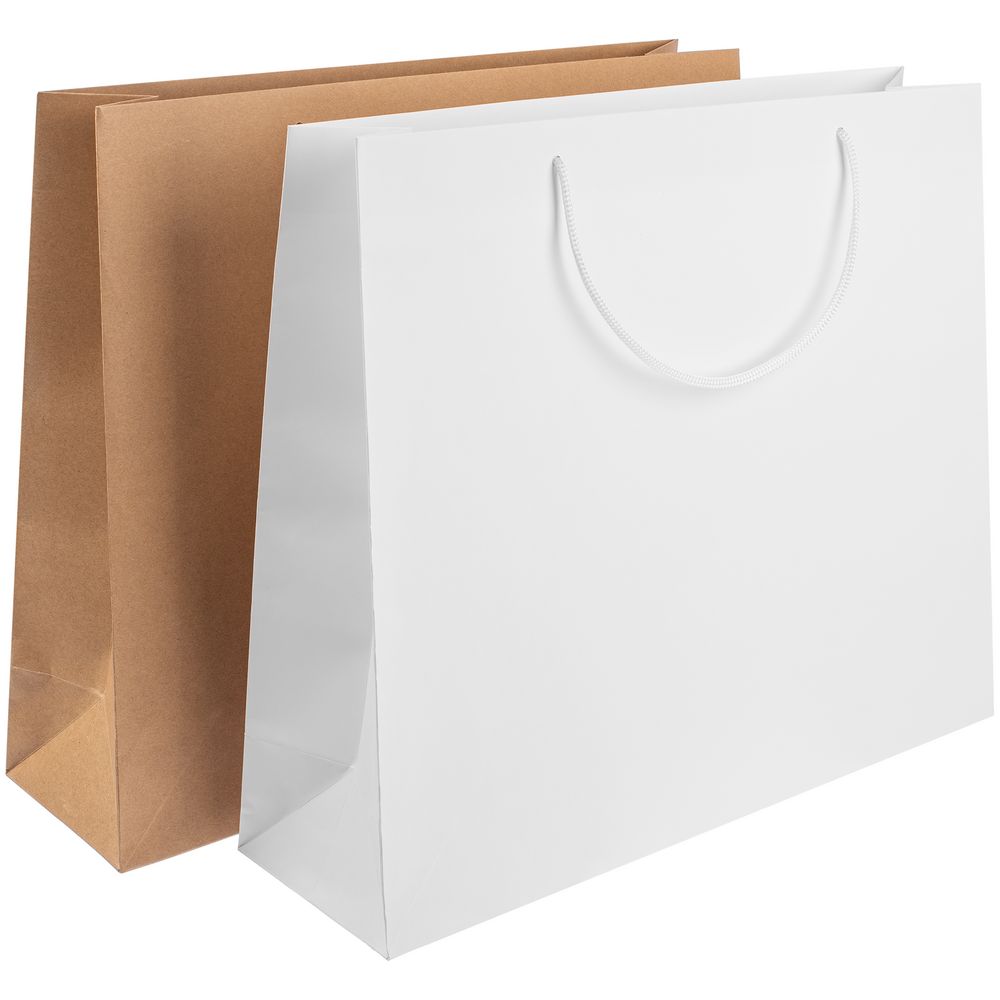 Пакет бумажный Plat L — пример нанесения логотипа () | Print Logo