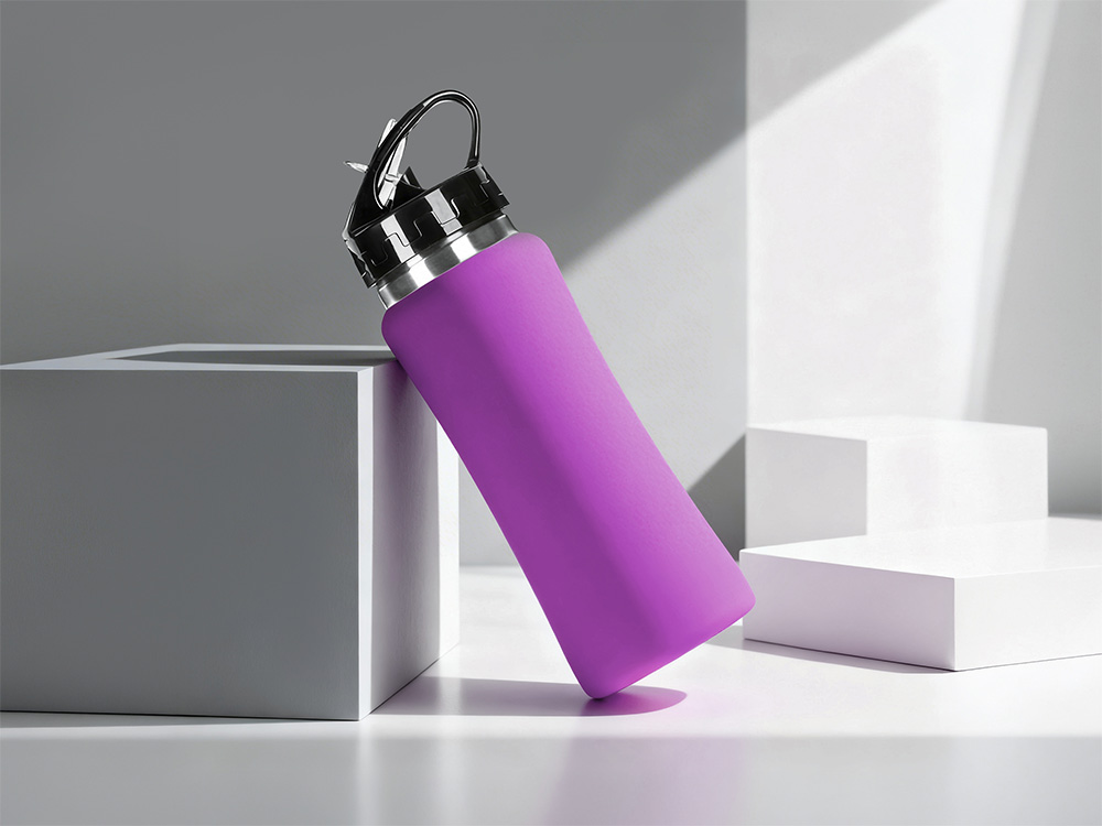 Бутылка для воды Bottle C1, сталь, soft touch, 600 мл с логотипом  | Print Logo