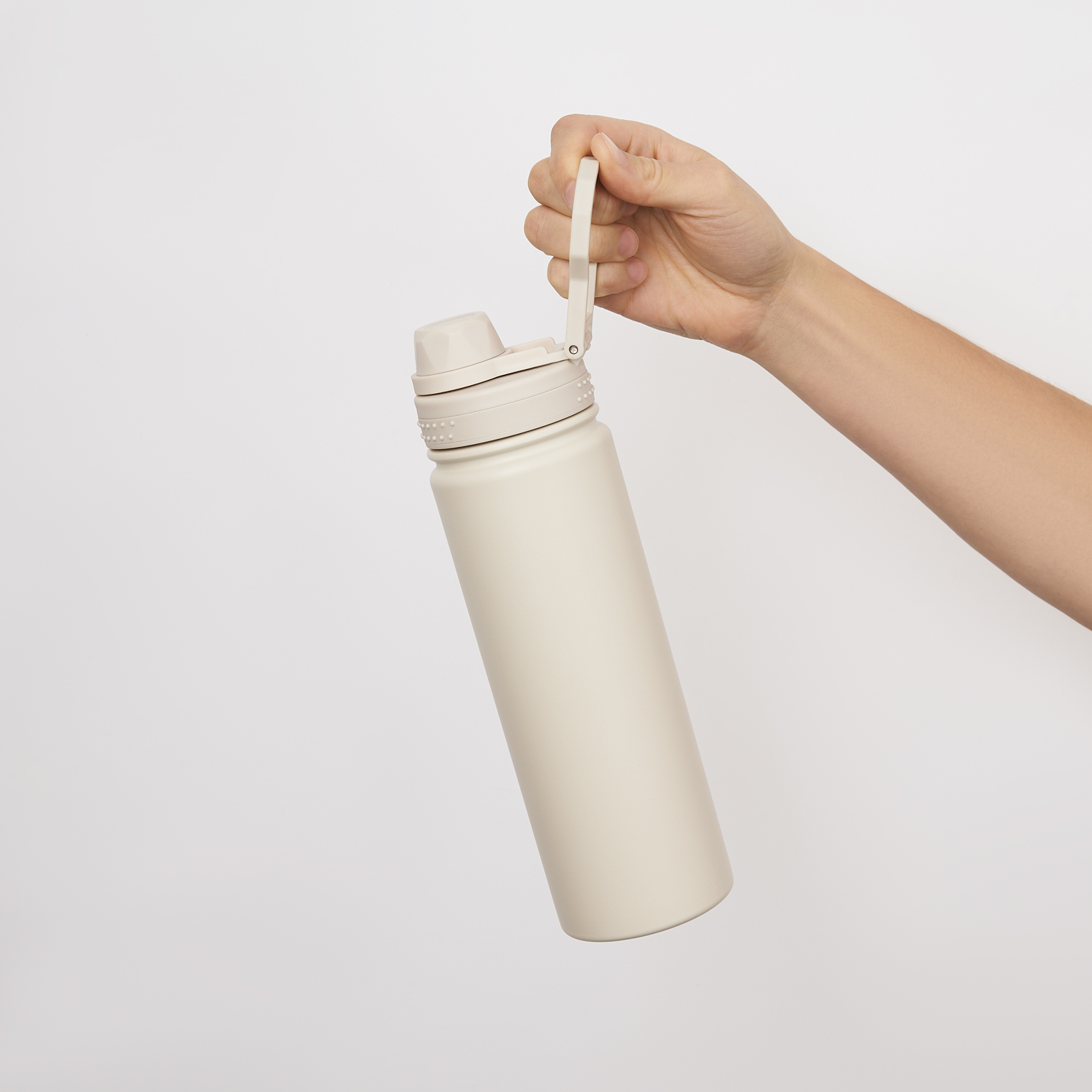 Термобутылка вакуумная герметичная Савона (Savona), бежевая