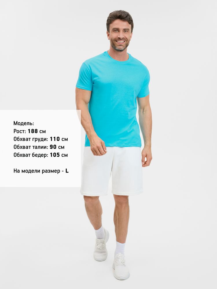 Футболка унисекс Regent 150, бирюзовая, размер 5XL