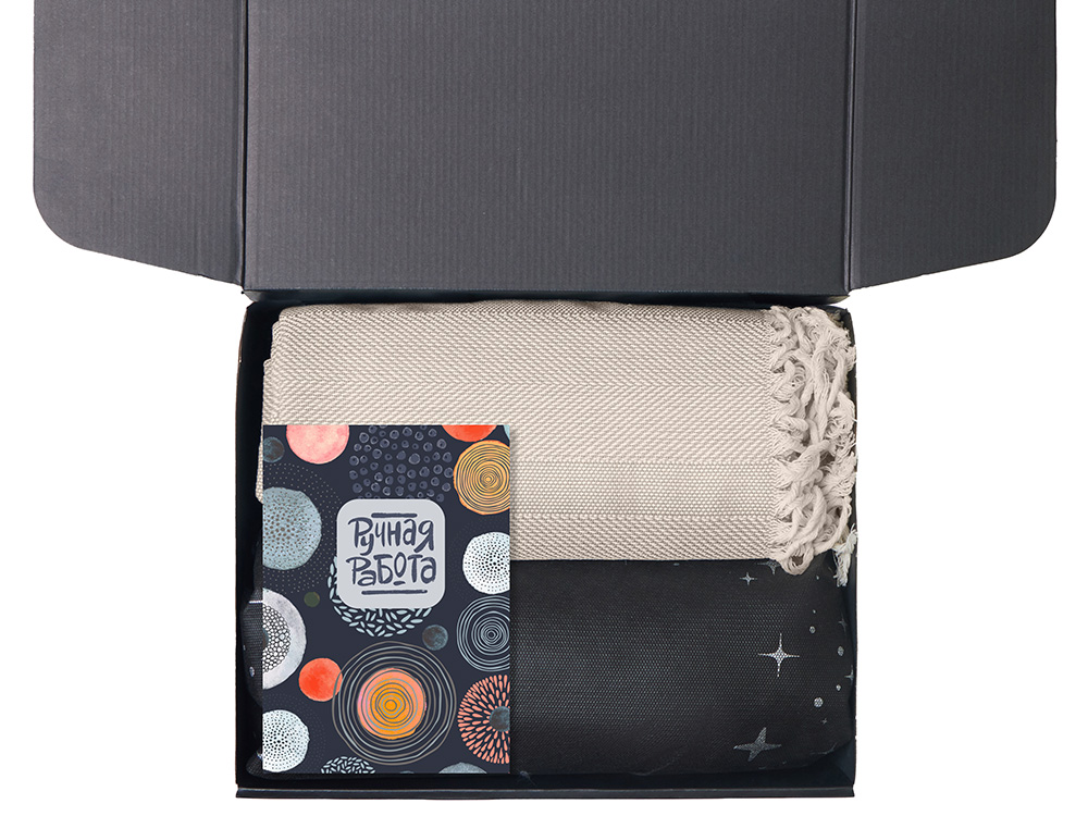 Подарочный набор Re:y. Haven  с пледом, кружкой и чаем