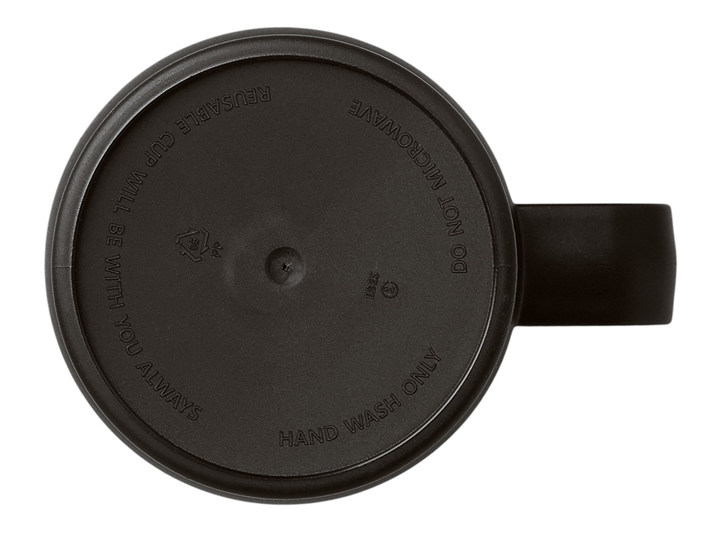 Термокружка Кенчер с двойными стенками из нержавеющей стали 304 и полипропилена, черный