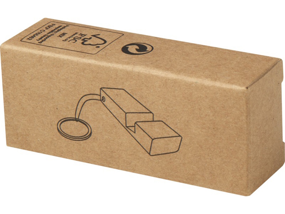 Bosona бамбуковый держатель для мобильного телефона с брелком, натуральный